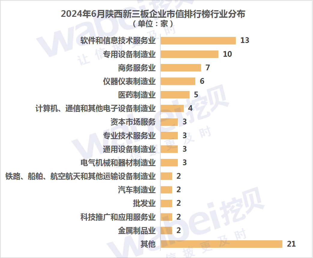 2024年6月陕西新三板企业市值排行榜：15家企业去年净利润超3000万元