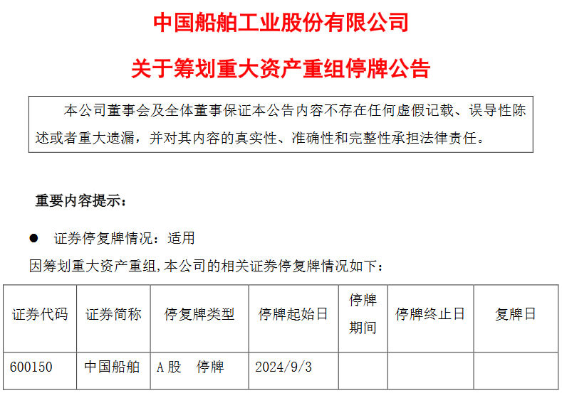 重磅！中国船舶拟吸收合并中国重工，“中国神船”呼之欲出